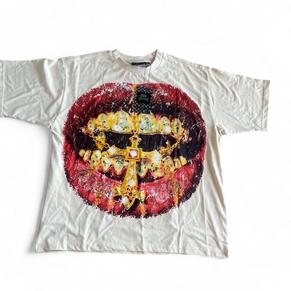 Rebel Vengeance white graphic t-shirt